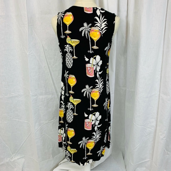 Womens Bamboo Traders Black Sleeveless Dress Med - Picture 4 of 8